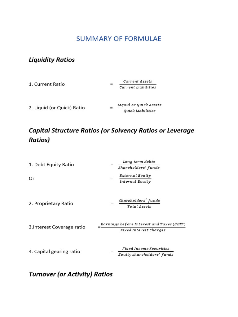 Key Financial Ratios Explained | PDF | Equity (Finance) | Dividend