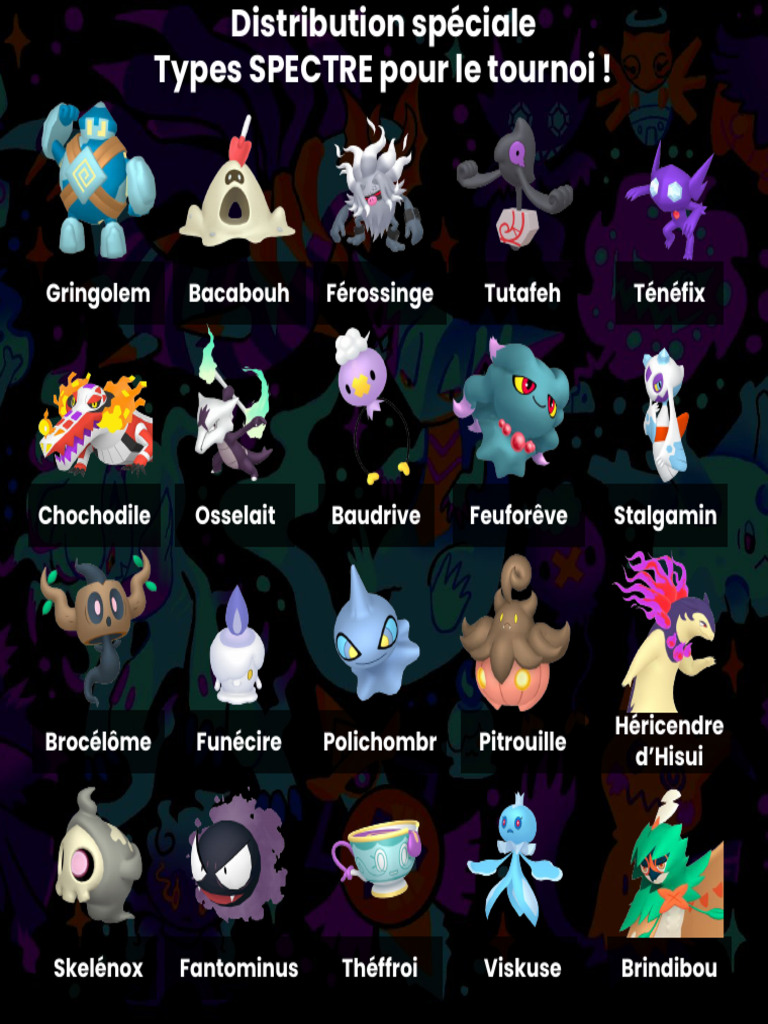 Types Spectre pour Tournoi Pokémon | PDF