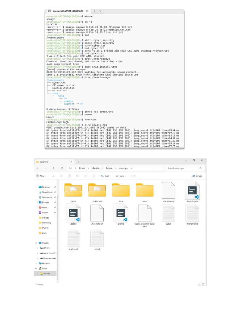 Basic Linux Commands Me 1 | PDF