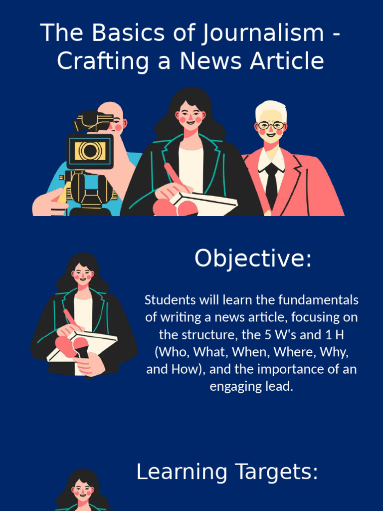 The Basics of Journalism Crafting A News Article | PDF