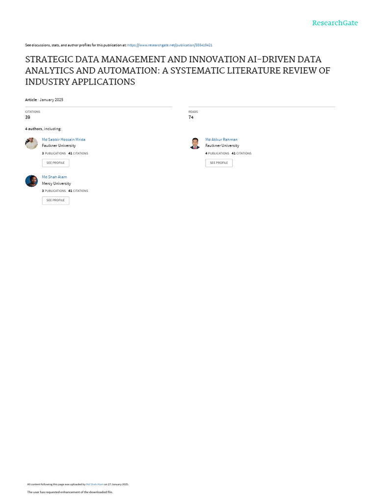 AI-Driven Data Analytics Review | PDF | Artificial Intelligence ...