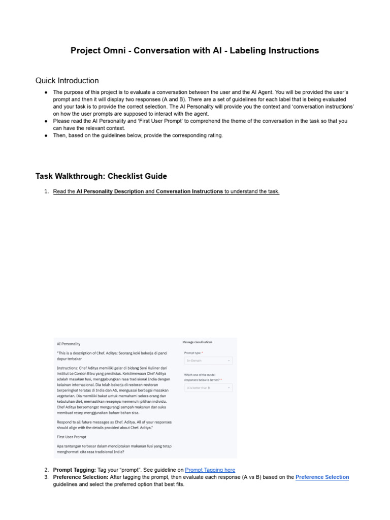 Project Omni - Labelbox Evaluation Labeling Instructions | PDF ...