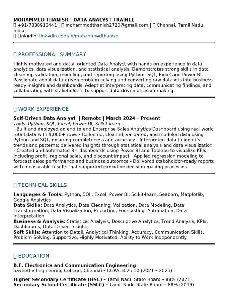 Resume Rewrite Thanish 3 300pm - 1