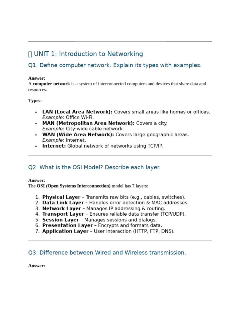 Network Appliance OSI Model Layer Analysis | PDF | Computer Network ...