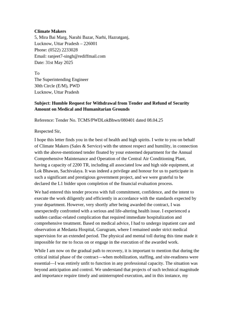 Climate Makers Request Letter | PDF