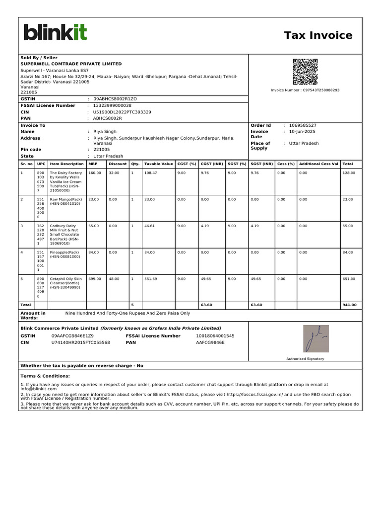 ForwardInvoice ORD186424280 | PDF