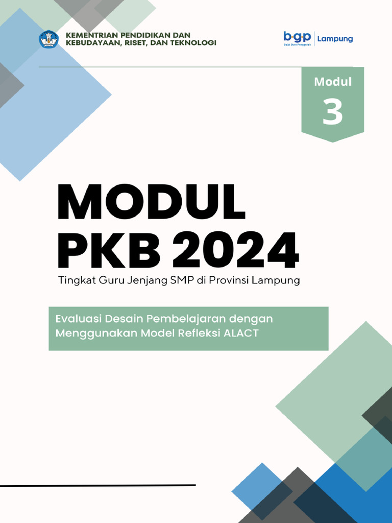DRAFT Modul 3 Evaluasi Desain Pembelajaran Dengan Menggunakan Model ...