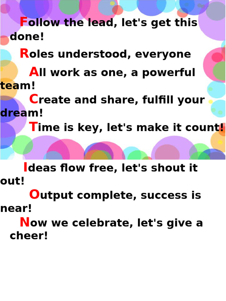 Team Collaboration and Success Poem | PDF