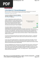 A New Model For IT Demand Management