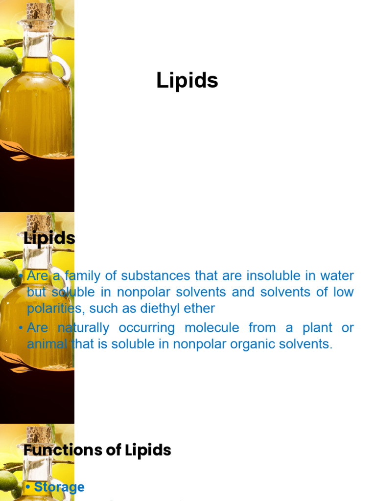 Understanding Lipids: Types and Functions | PDF | Triglyceride ...