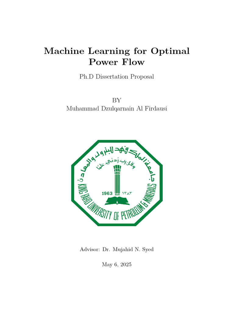 Machine Learning in Optimal Power Flow | PDF | Mathematical ...