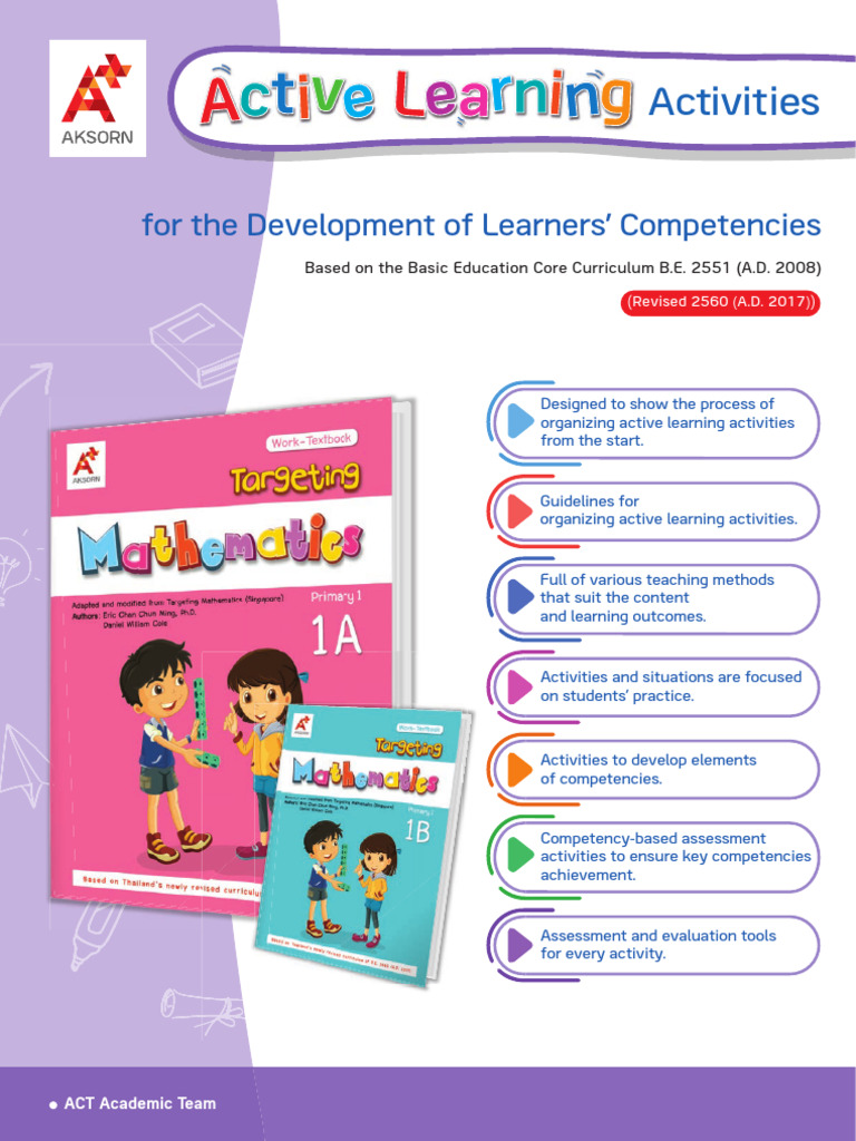 Active Learning Activities for Primary Math | PDF | Learning | Curriculum