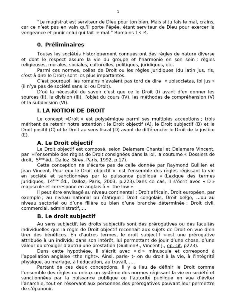 Notions fondamentales du droit civil RDC | PDF | Loi | Constitution