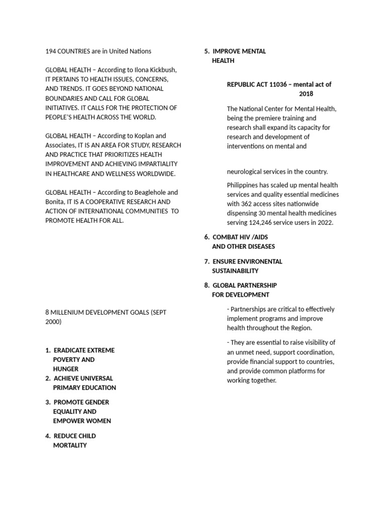 194 COUNTRIES Are in United Nations | PDF | Sustainability | Developing ...