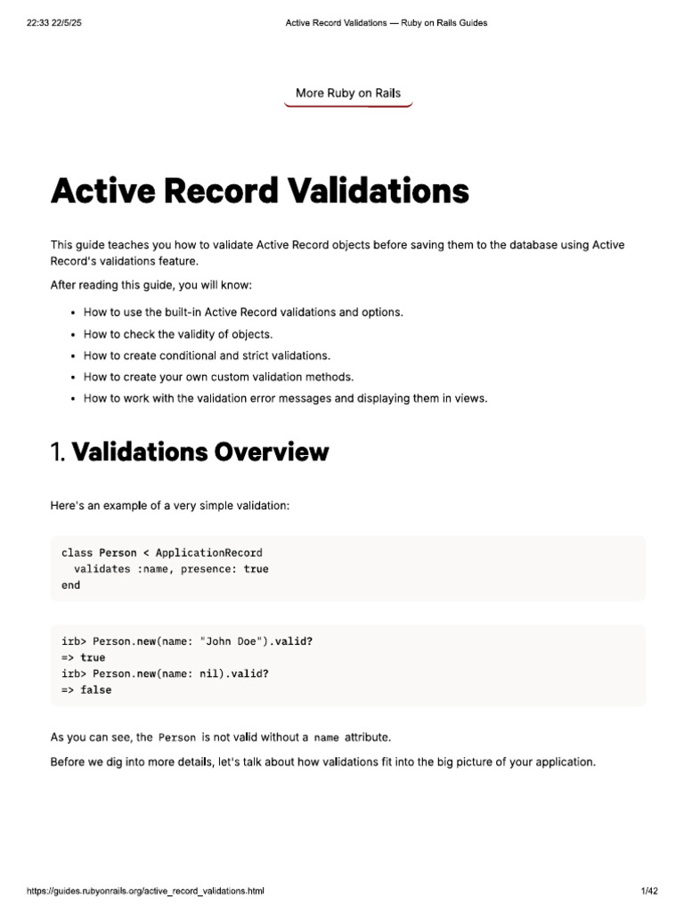 Validation | PDF