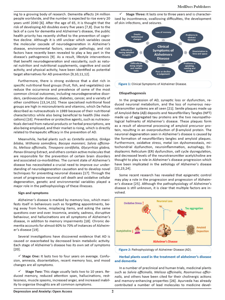 Herbal Medicine in The Treatment of Alzheimers Disease and ...