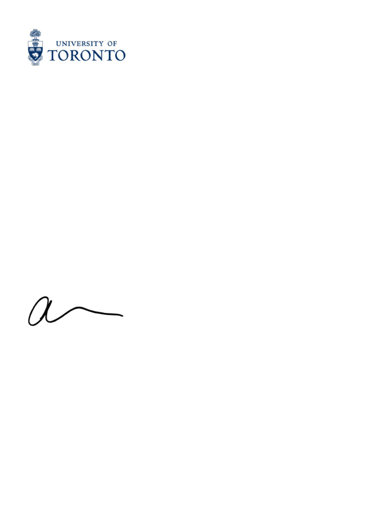 UofT Confirmation of Enrollment Letter | PDF
