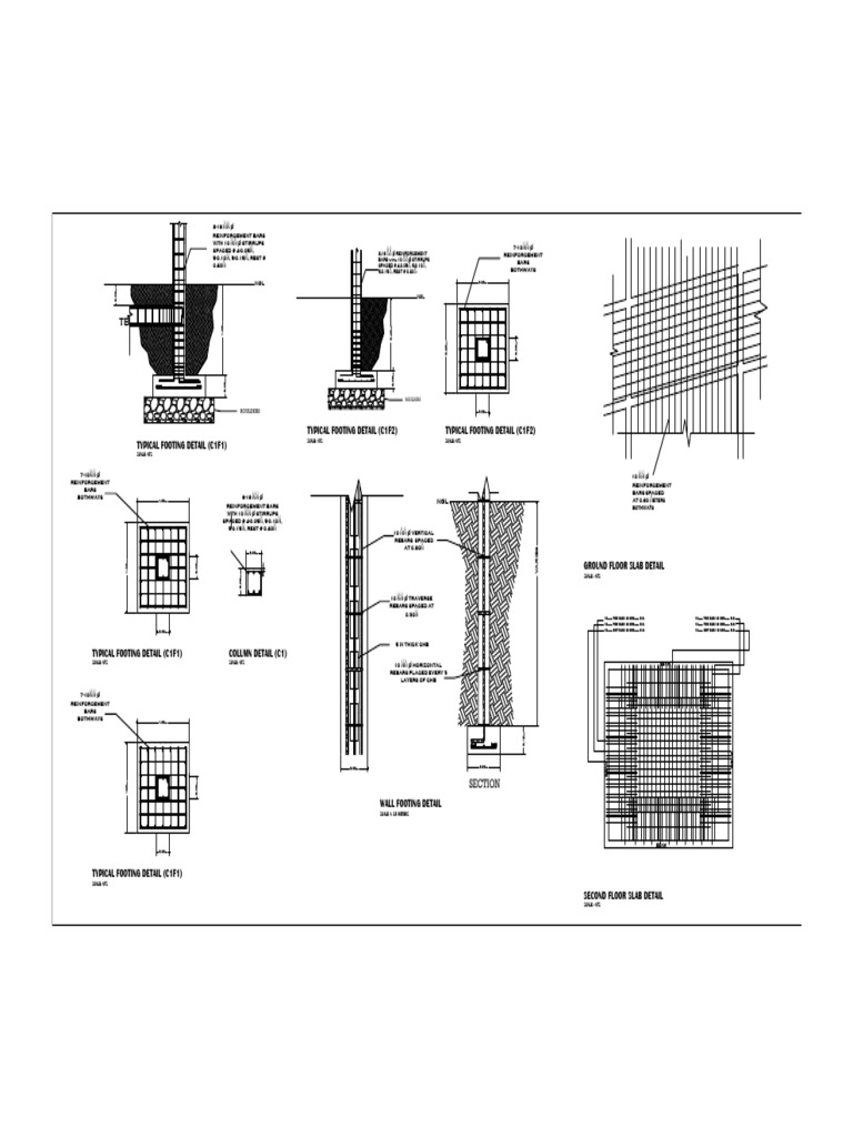 Typical Footing and Slab Details | PDF | Structural Engineering ...