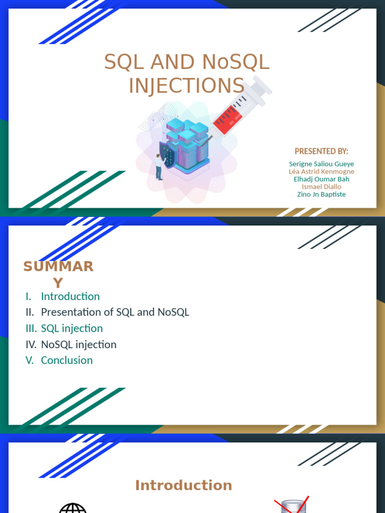 NoSQL Injection Overview and Prevention | PDF | No Sql | Computer Data