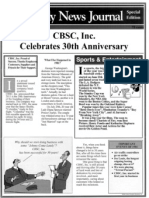 CBSC 30th Anniversary