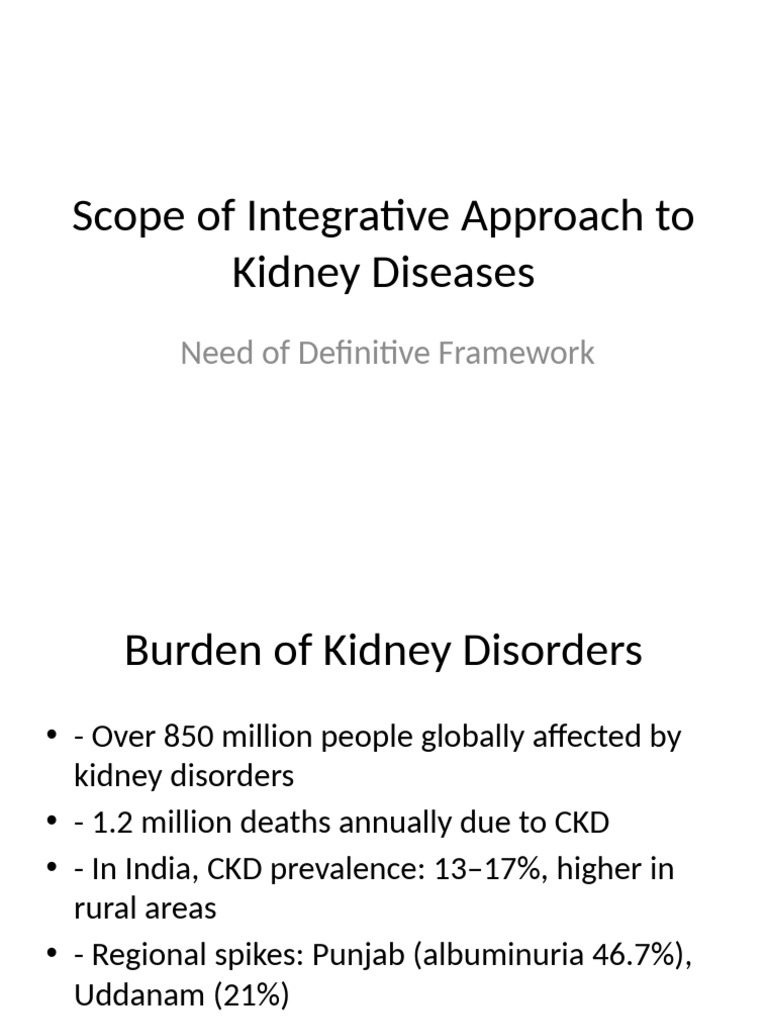Integrative Approaches to CKD Management | PDF | Chronic Kidney Disease ...