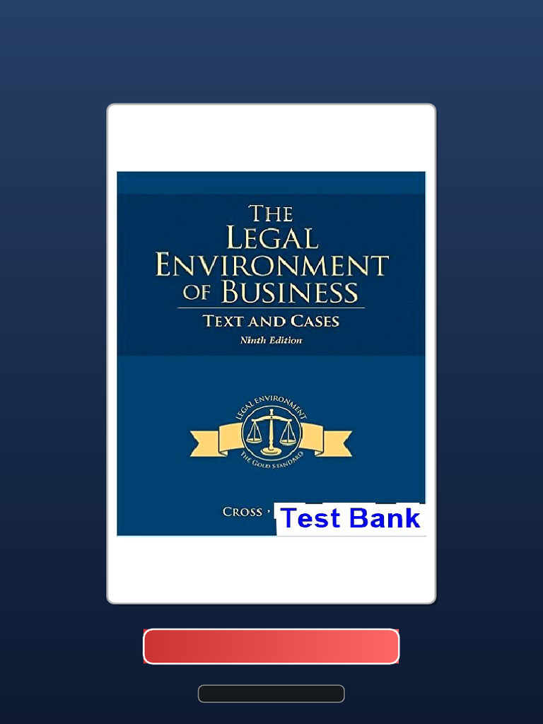 Complete Bundle Legal Environment of Business Text and Cases 9th