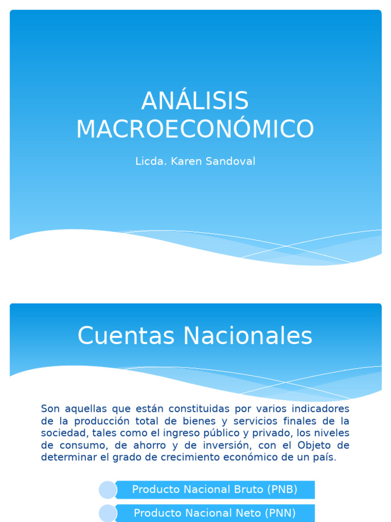 Análisis de Indicadores Macroeconómicos | PDF | Producto Interno Bruto ...