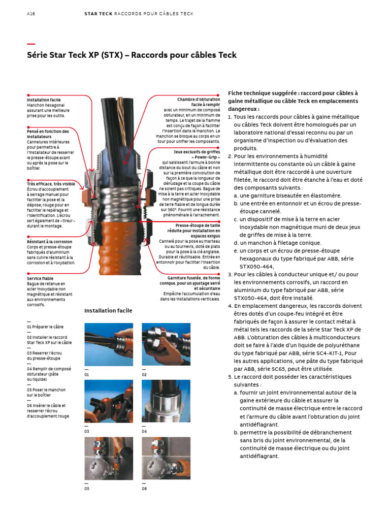 Raccords Star Teck XP pour câbles Teck | PDF | Familles d'éléments ...