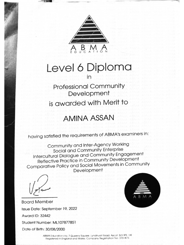 Amina Assan Application Form | PDF