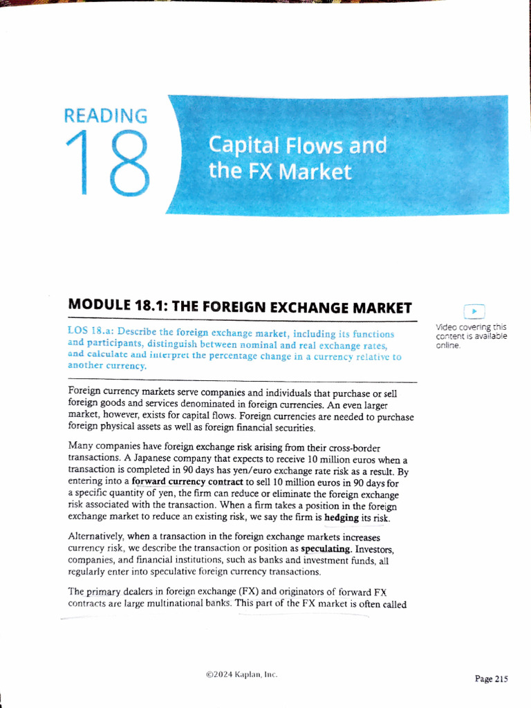 18 - Capital Flows and The FX Market | PDF | Foreign Exchange Market ...