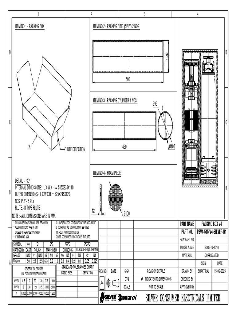 Packing Details - SSOG4-1010 | PDF | Secondary Sector Of The Economy