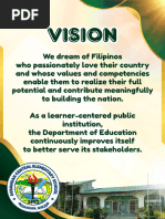 DepEd Vision, Mission, and Core Values | PDF