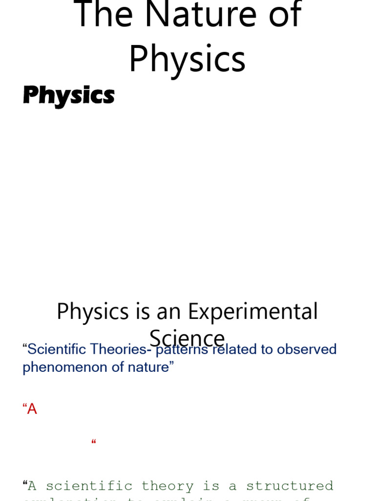 Understanding Physics and Measurements | PDF | International System Of ...