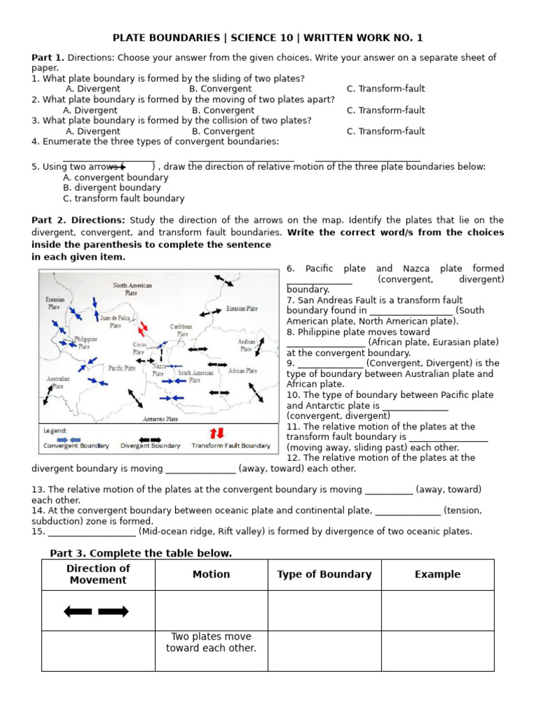 Understanding Plate Boundaries | PDF | Plate Tectonics | Structure Of ...