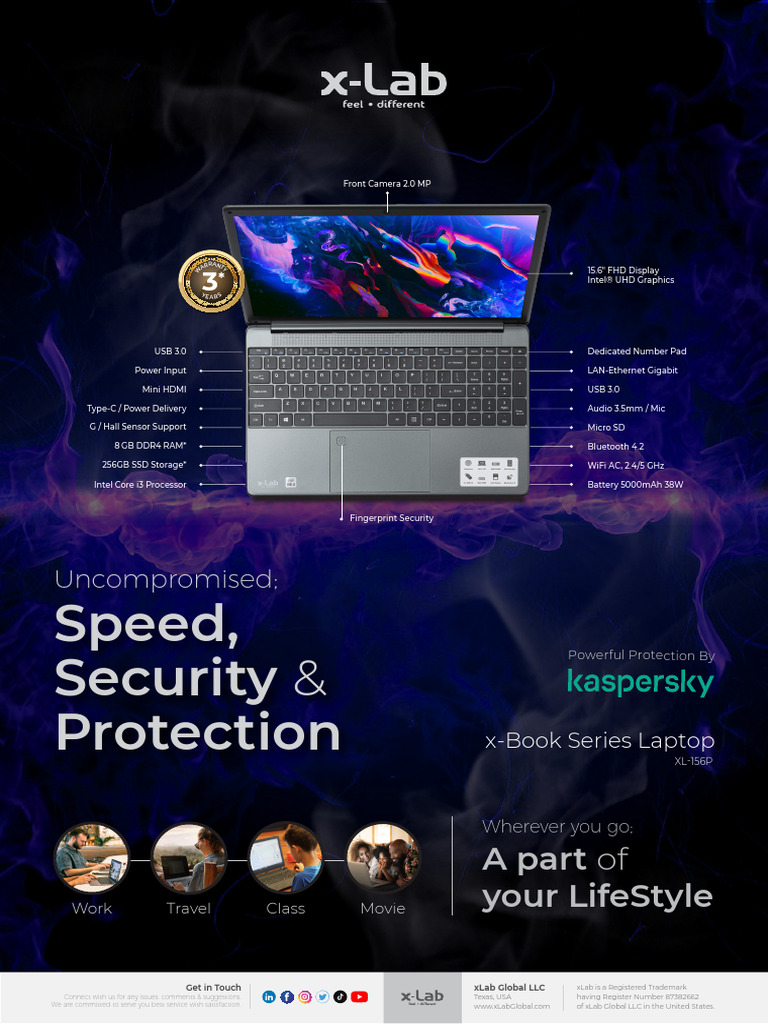 xLab XL-156P Ultrabook Features | PDF | Laptop | Computer Hardware