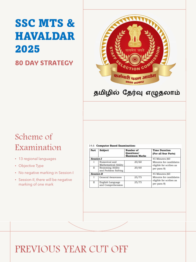 SSC MTS 2025 Preparation Guide | PDF | English Language | Syntax