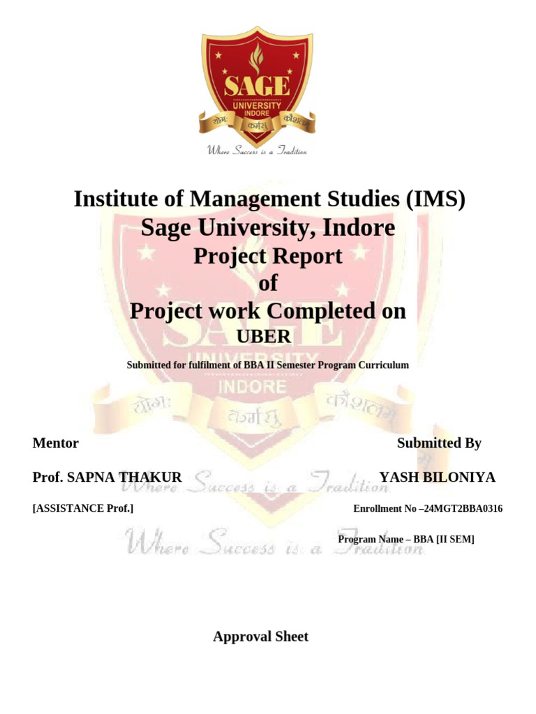 Yash Biloniya's Project on Uber | PDF | Form 10 K | Intellectual Property