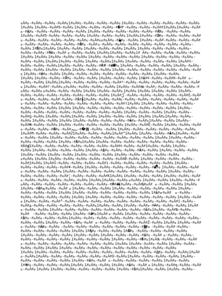 Unique Character Combinations List | PDF