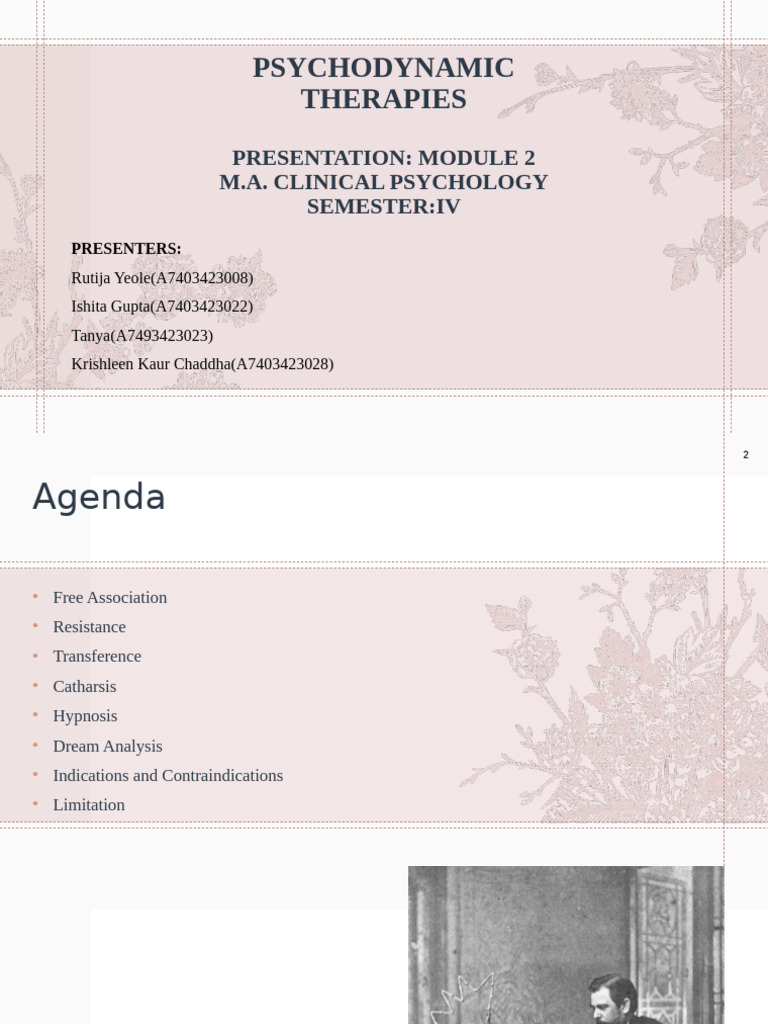 Psychodynamic Therapies | PDF | Hypnosis | Psychotherapy