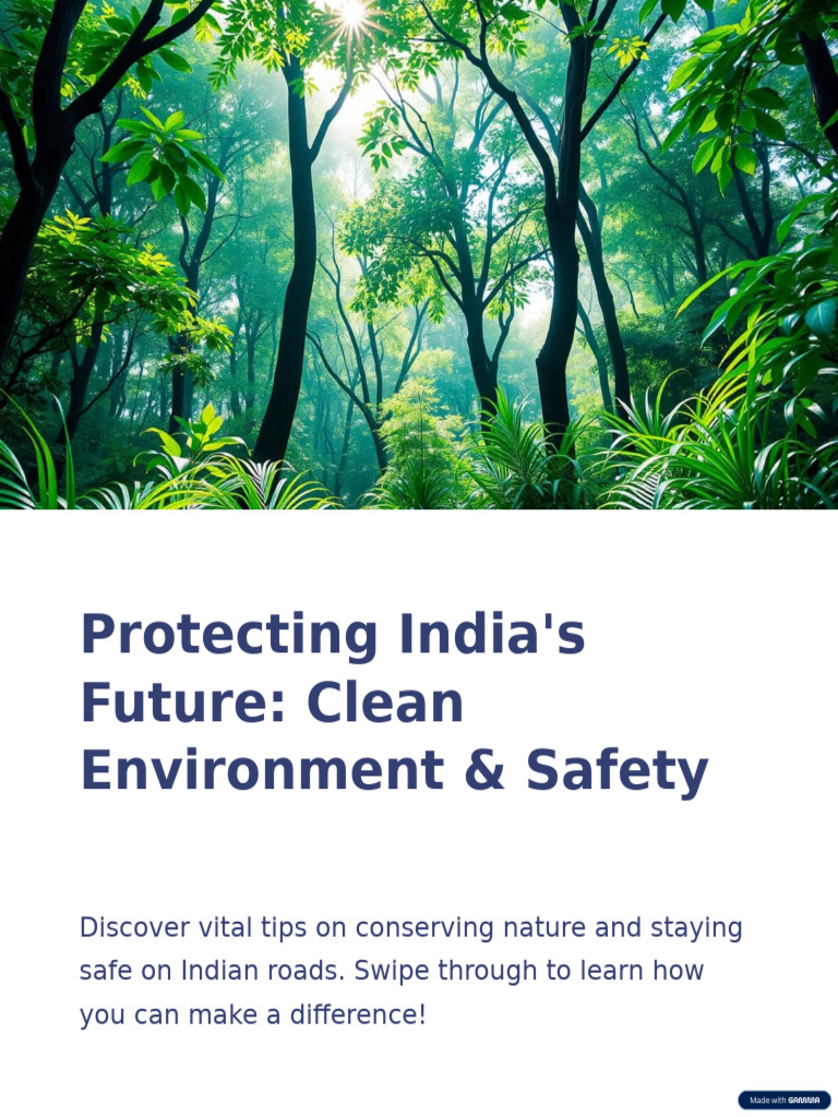 Protecting Indias Future Clean Environment and Safety | PDF