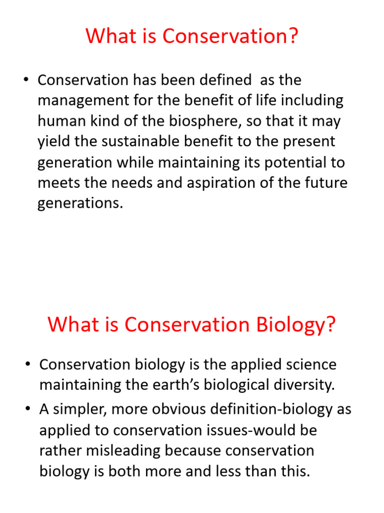 Understanding Conservation Priorities | PDF | Conservation Biology ...