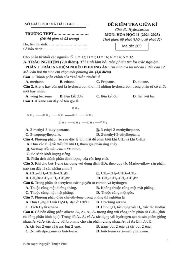 Đề GK 2 - PHÁT | PDF