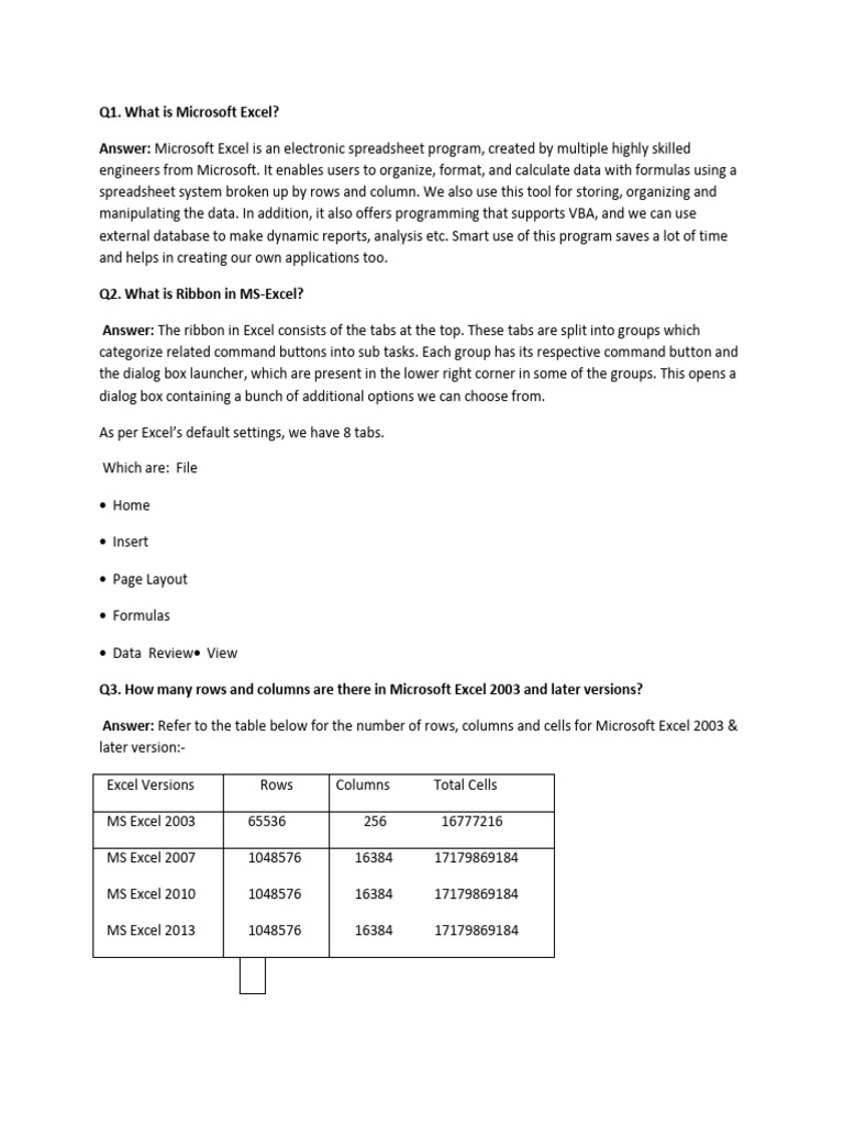 Microsoft Excel Features and Functions Guide | PDF | Microsoft Excel ...