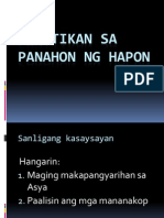 Panitikan Sa Panahon NG Hapon