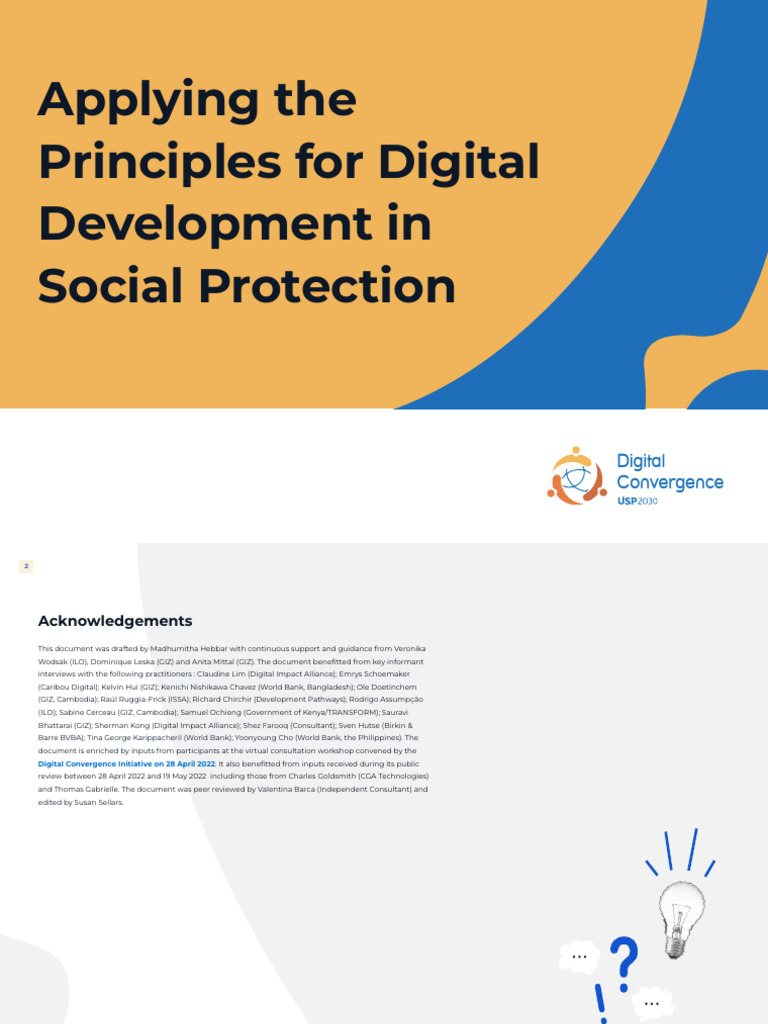 Applying The Principles For Digital Development in Social Protection ...