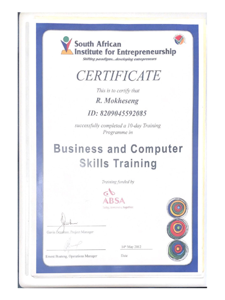 Certificate | PDF