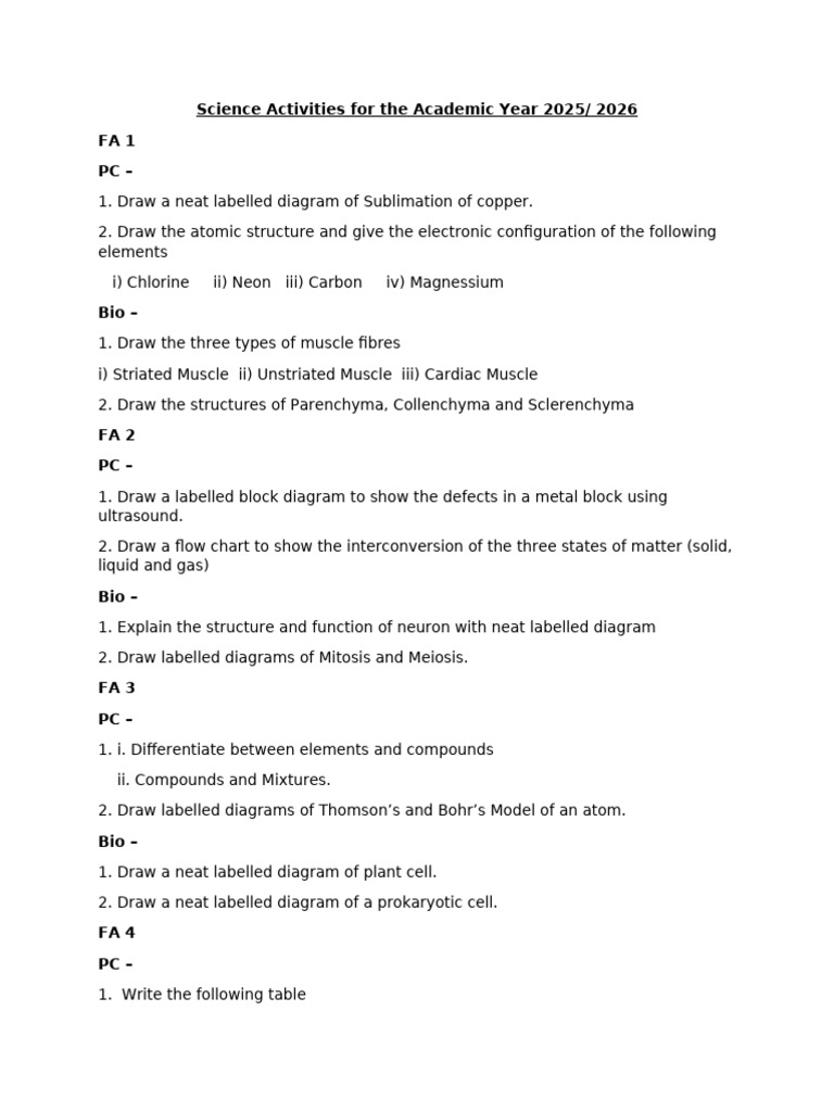 Science Activities: Diagrams and Structures | PDF