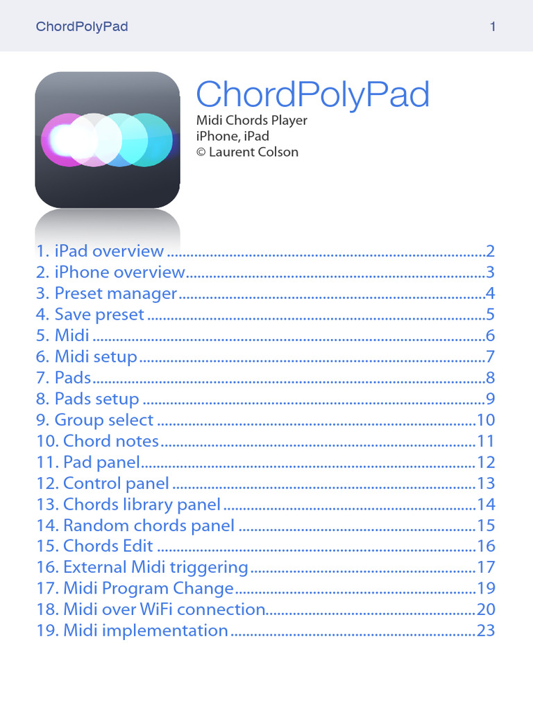 Chord Poly Pad | PDF