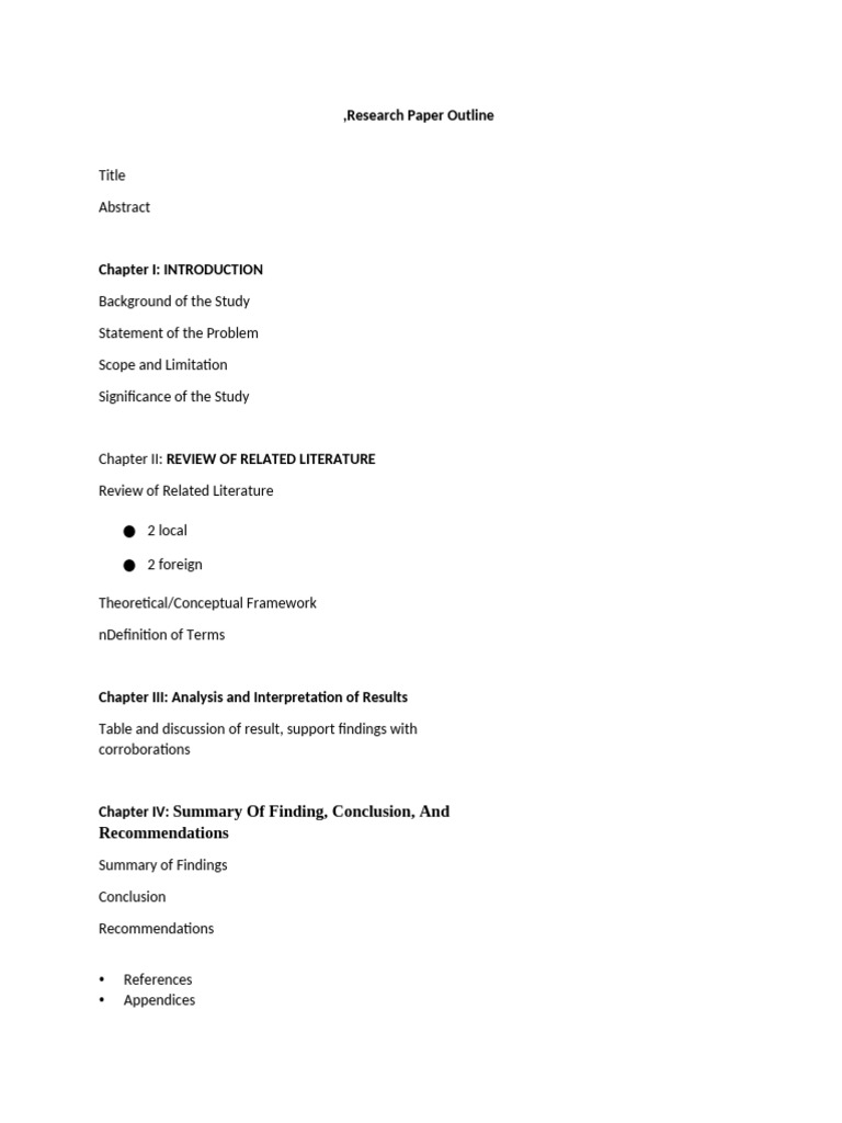 Research Paper Structure Guide | PDF