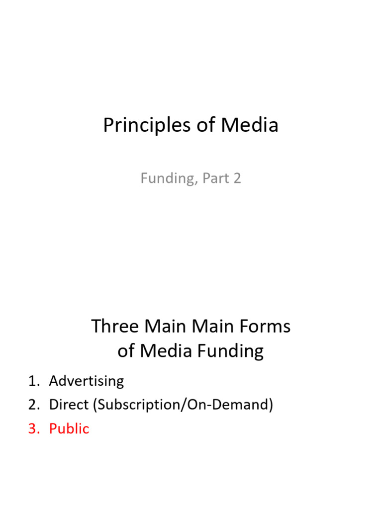 Understanding Public Media Funding | PDF | Pbs | Mass Media